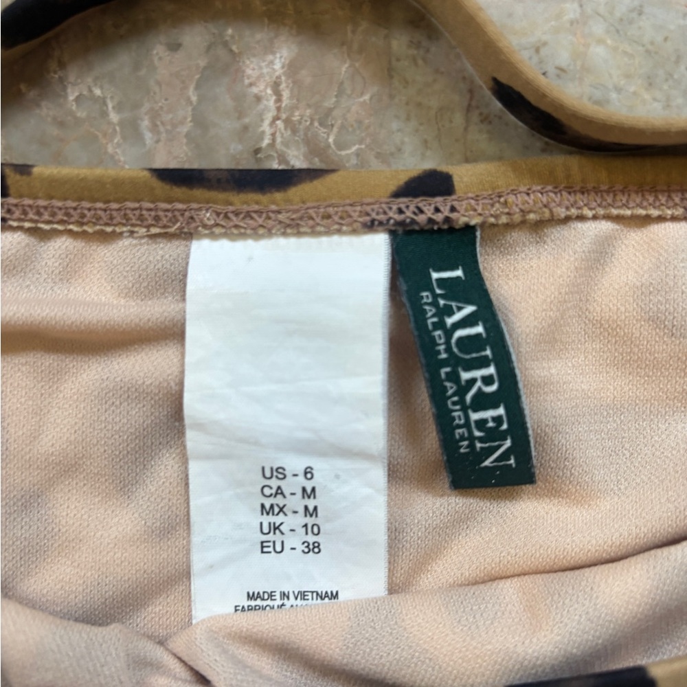 Ralph Lauren Tan and Black Leopard Bikini - Picture 2 of 2